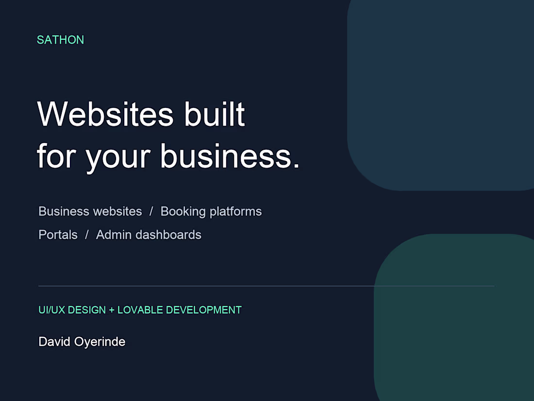 Cover image for Business Websites & Booking Platforms with Lovable