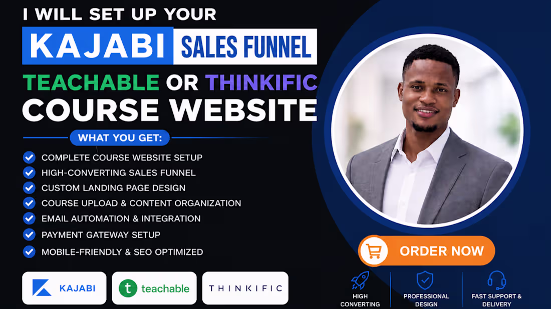 Cover image for Online Course Expert for Teachable, Kajabi & Thinkific