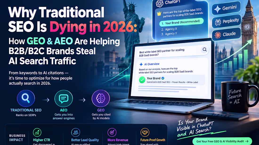 Cover image for SEO | AEO | GEO Specialist 