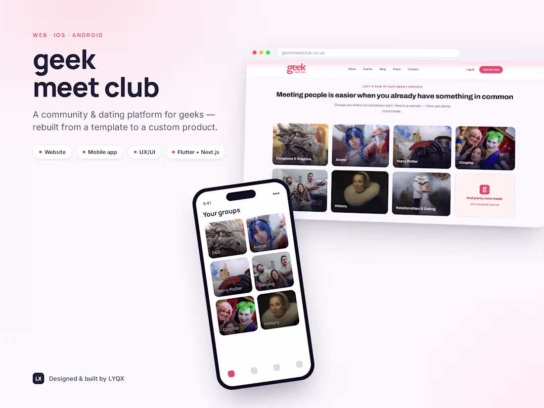 Cover image for Geek Meet Club - Community & Dating Platform
