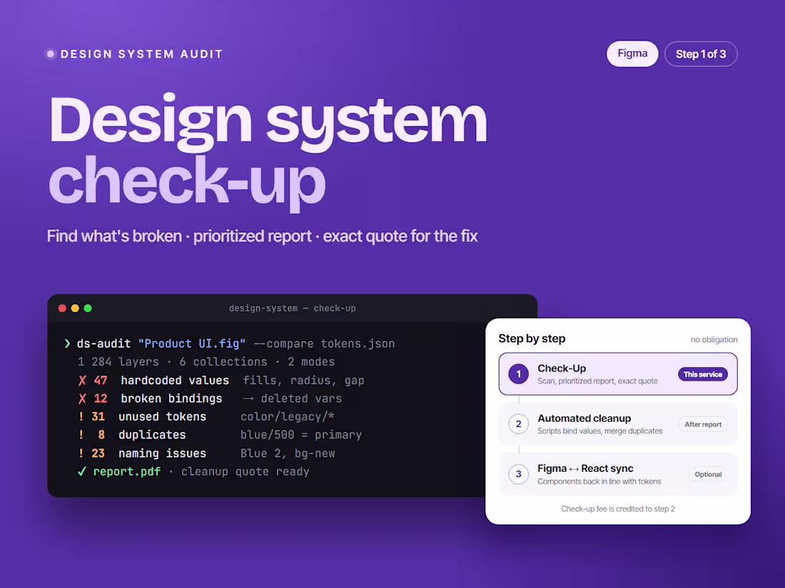 Cover image for Figma Design System Audit & Cleanup — Step-by-Step