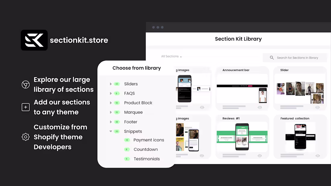 Cover image for Build Section kit theme Sections