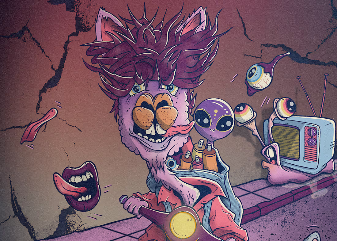 Cover image for El Repartidor del Caos — Personal Illustration