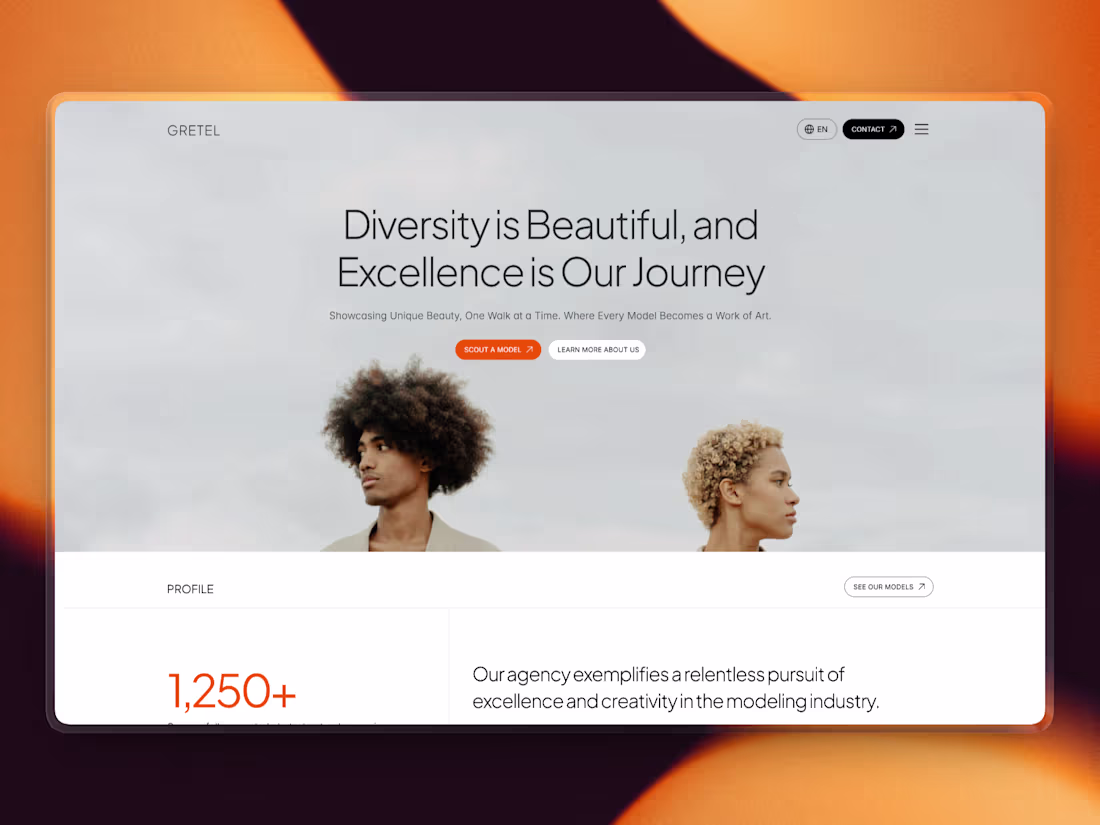 Cover image for Gretel — Modeling Agency Template