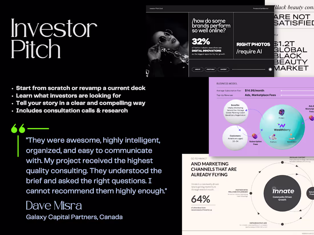 Cover image for Pitch Deck Presentation Design