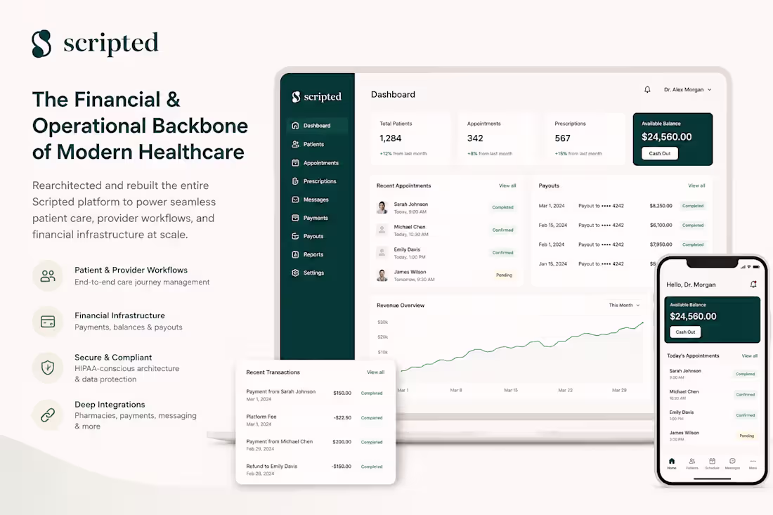 Cover image for Re-Architecting Scripted’s Healthcare Platform