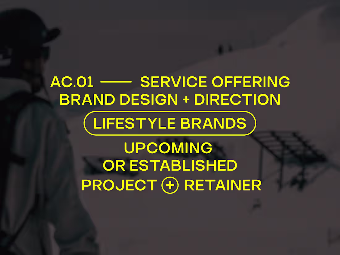 Cover image for Brand Identity and Creative Direction for Lifestyle Brands