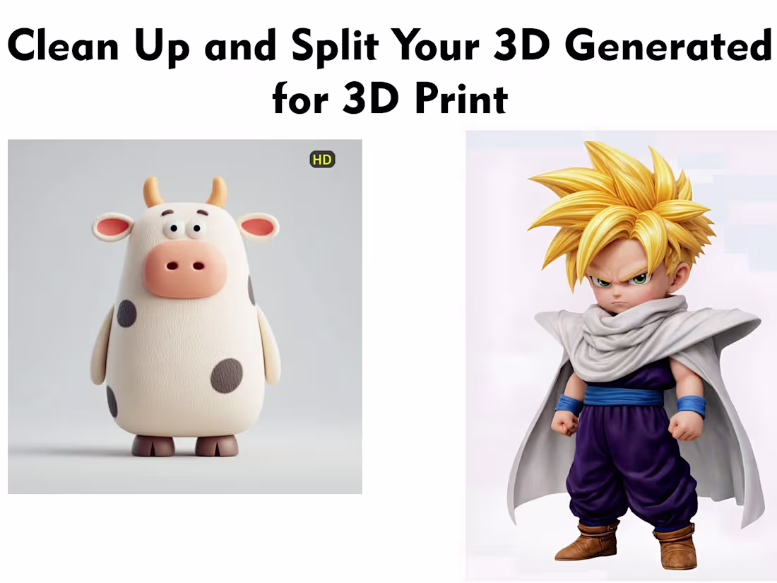 Cover image for 3D Mesh Cleanup, Smoothing & Splitting for 3D Print