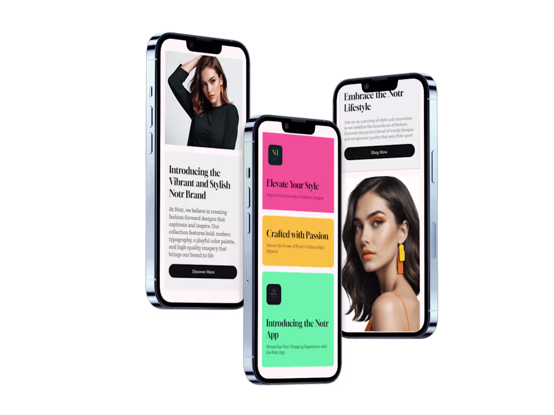 Cover image for Notr is a fashion forward , editorial mobile experience for ...