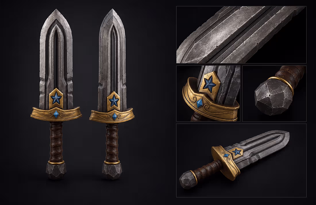 Cover image for 3D High Quality Game Sword Asset Design