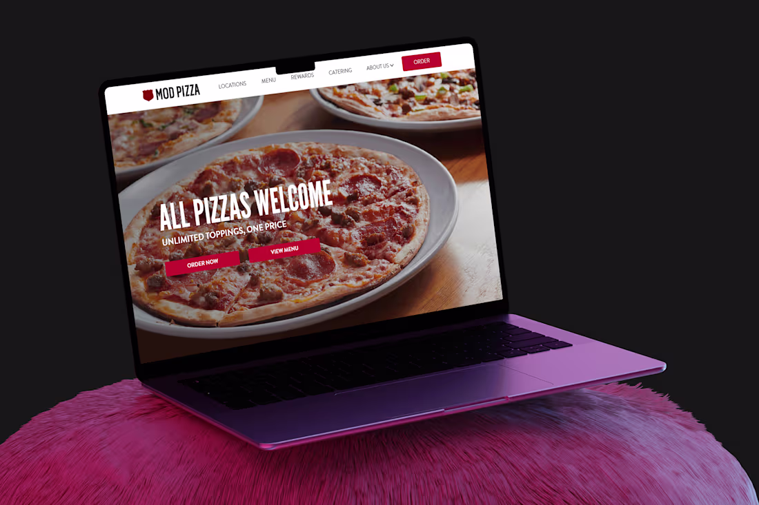 Cover image for Mod Pizza - Website design