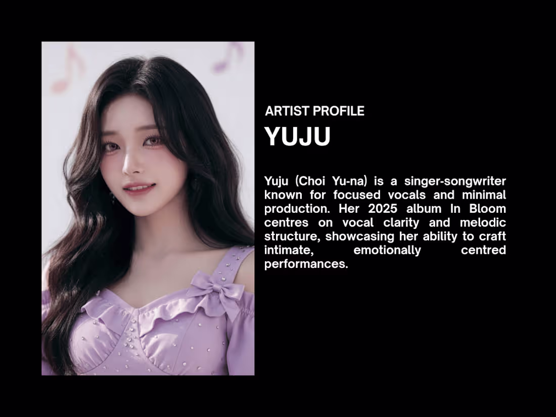 Cover image for Artist Profile Bio — Singer-Songwriter