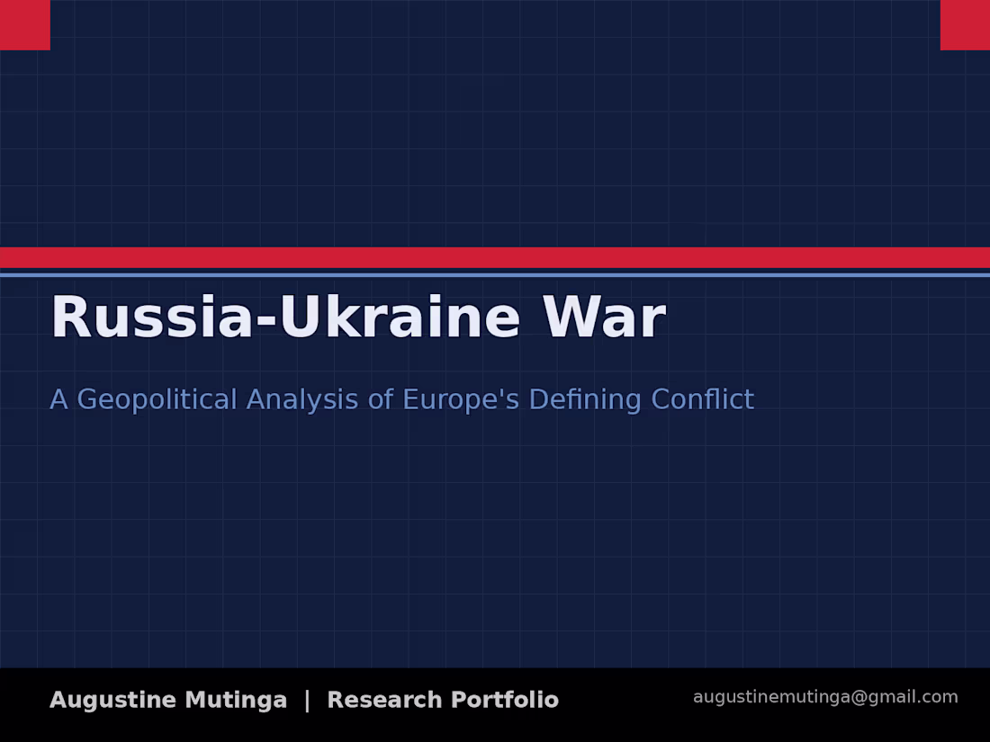 Cover image for Geopolitical Implications of the Russia-Ukraine War