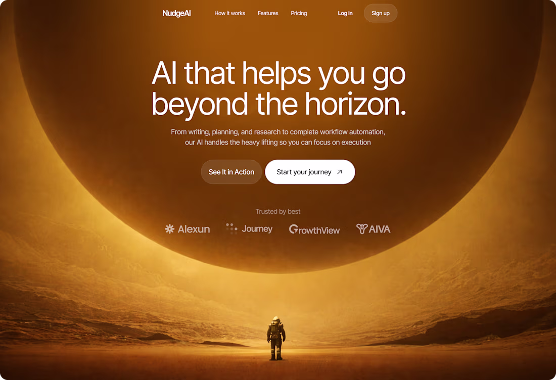 Cover image for Designed this hero section for