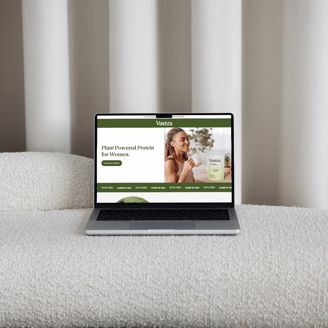 Cover image for Vuerza - Figma Landing Page Design
