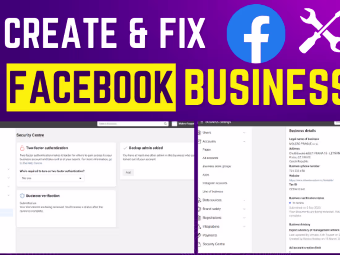 Cover image for Fix and Create a Business Manager