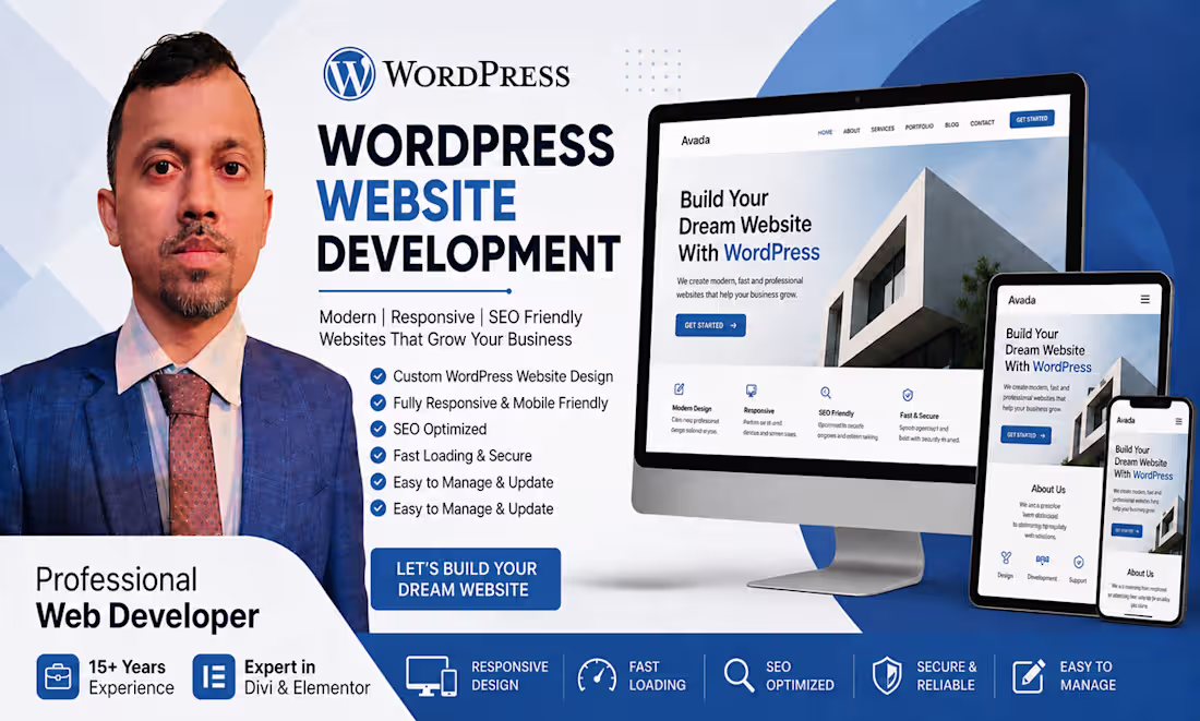 Cover image for WordPress website development