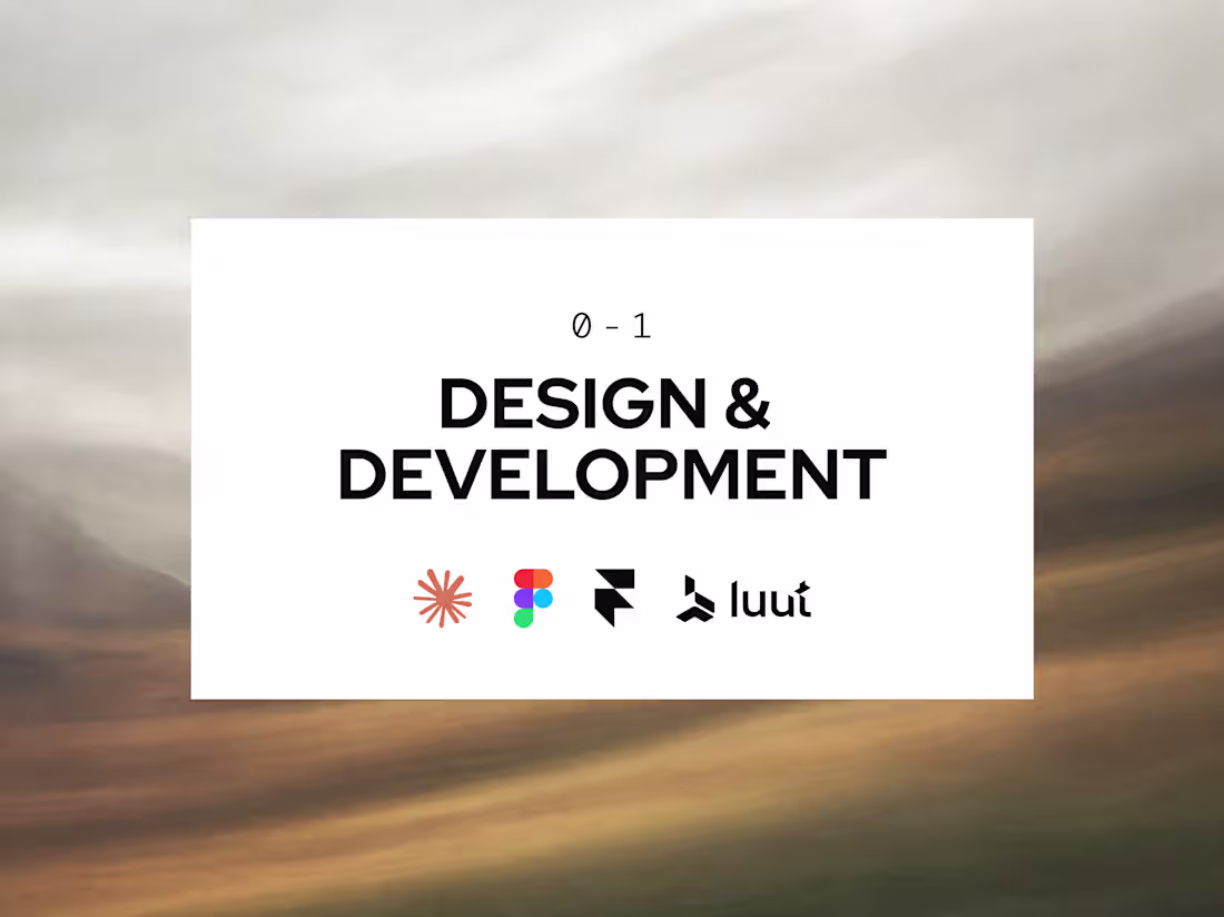 Cover image for  0–1 Design & Development