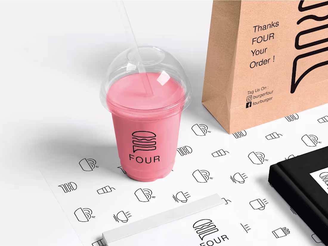 Cover image for Four Burger-Visual Identity