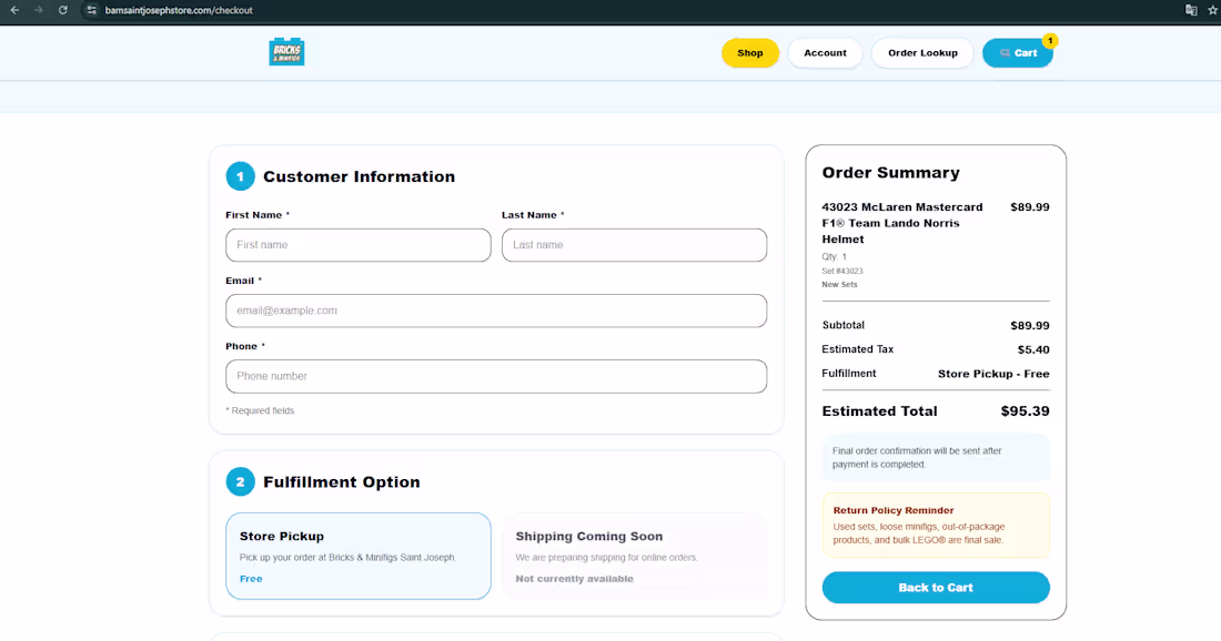 Cover image for Developed a complete checkout workflow