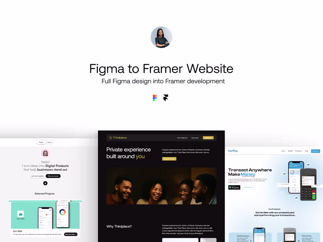 Cover image for Figma to Framer Landing Page Development
