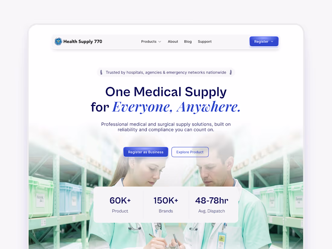 Cover image for Home page redesign for Health