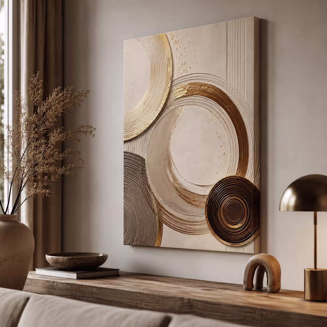 Cover image for Gold Circle Wall Art -