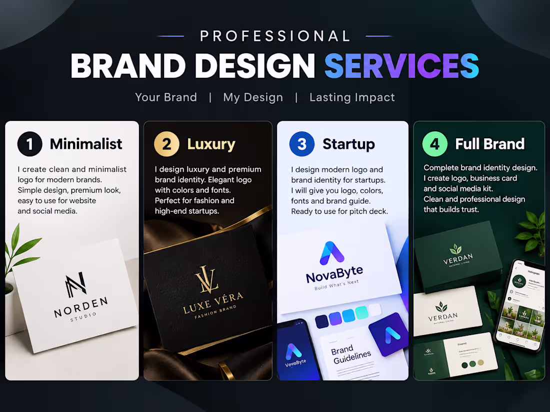 Cover image for Minimalist Brand Identity & Logo Design