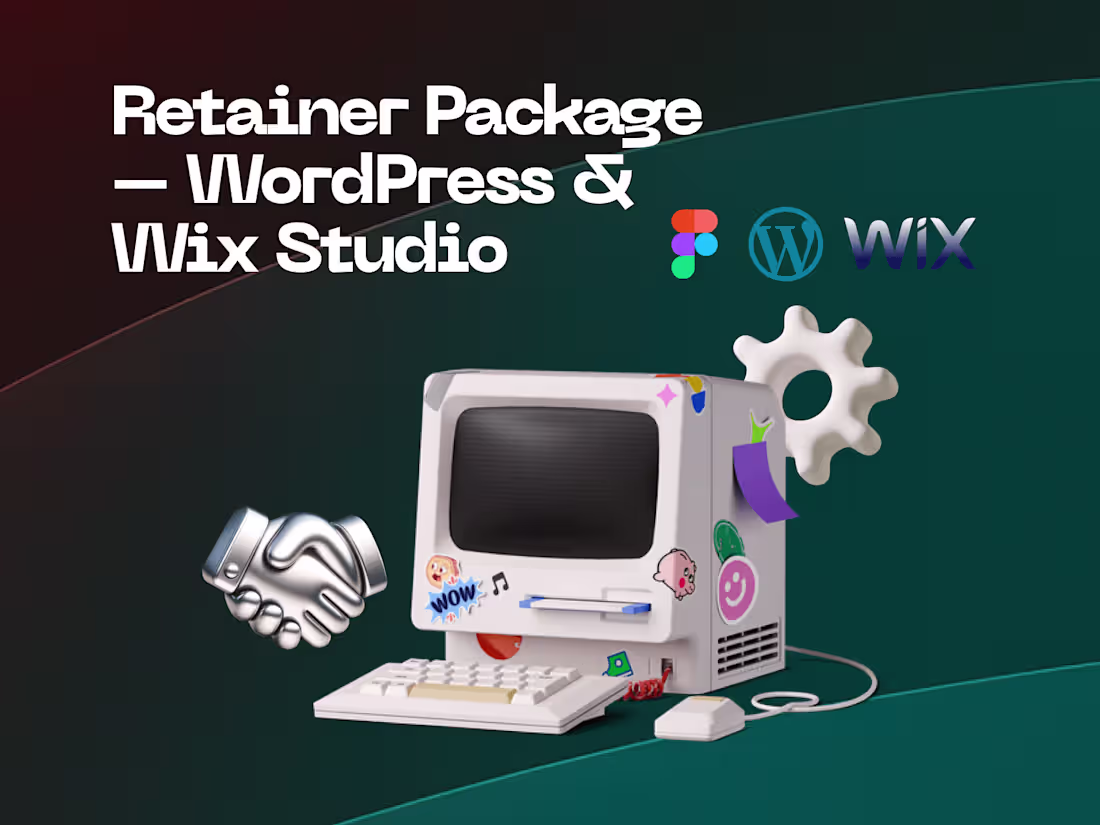 Cover image for Retainer Package – WordPress & Wix Studio