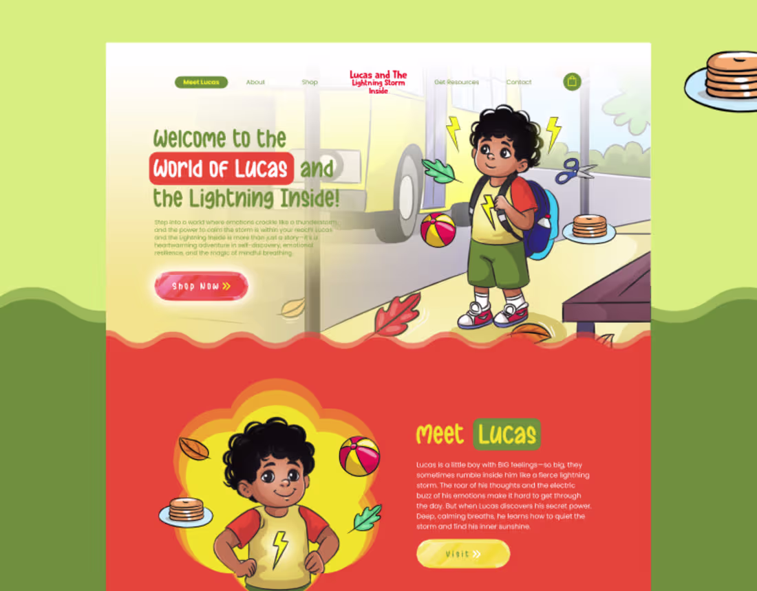 Cover image for Children’s Story Website Design