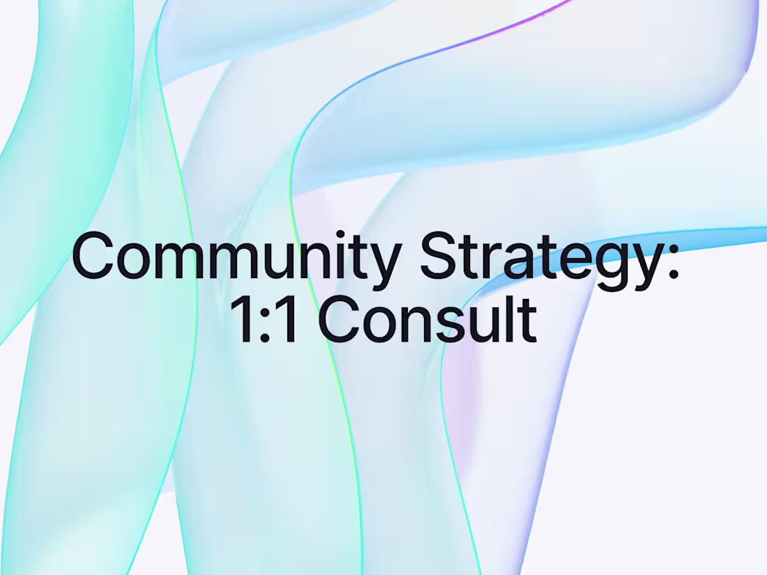 Cover image for Community Strategy Consultation