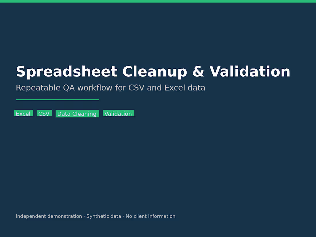 Cover image for Independent demonstration built with synthetic