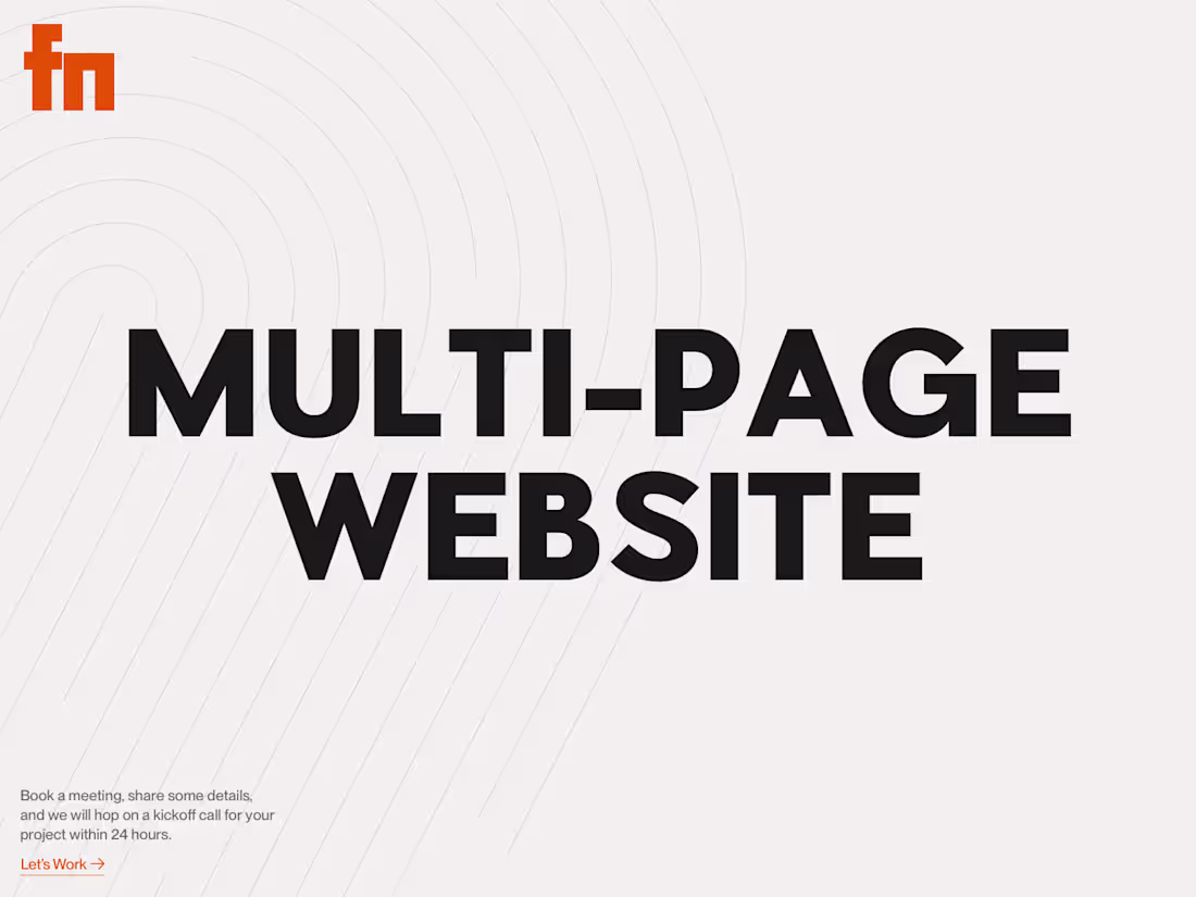Cover image for Multi-Page Website (Design & Development) 🚀🚀