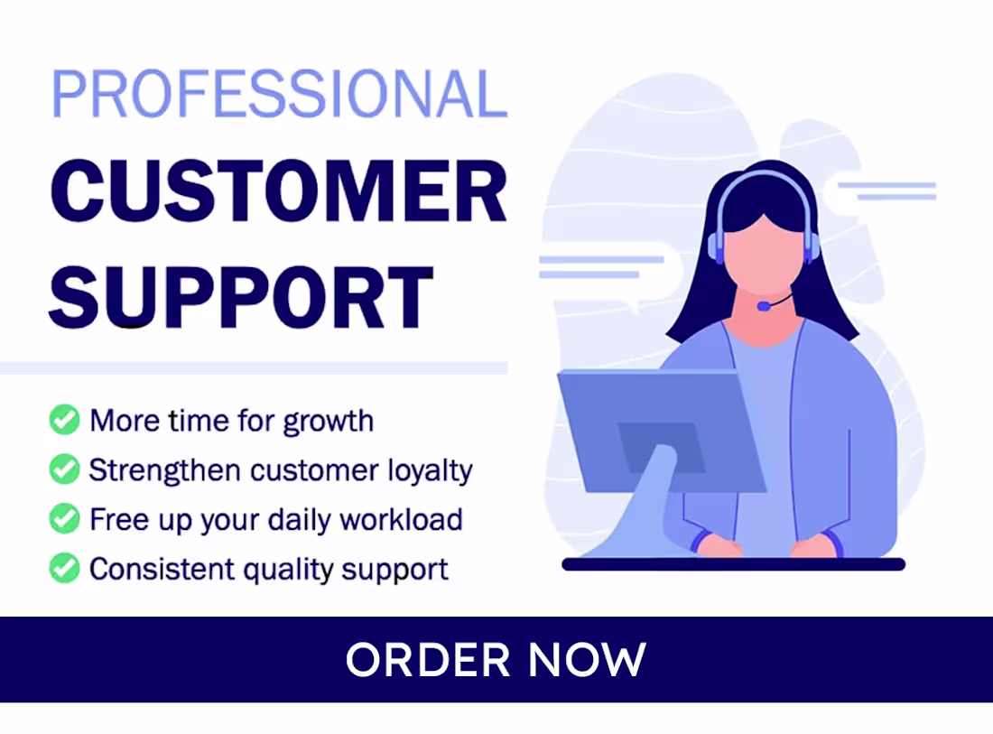 Cover image for Customer Support (Email, Live Chat & Phone Support)