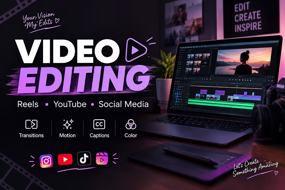 Cover image for Professional Video Editing for Reels & Social Media