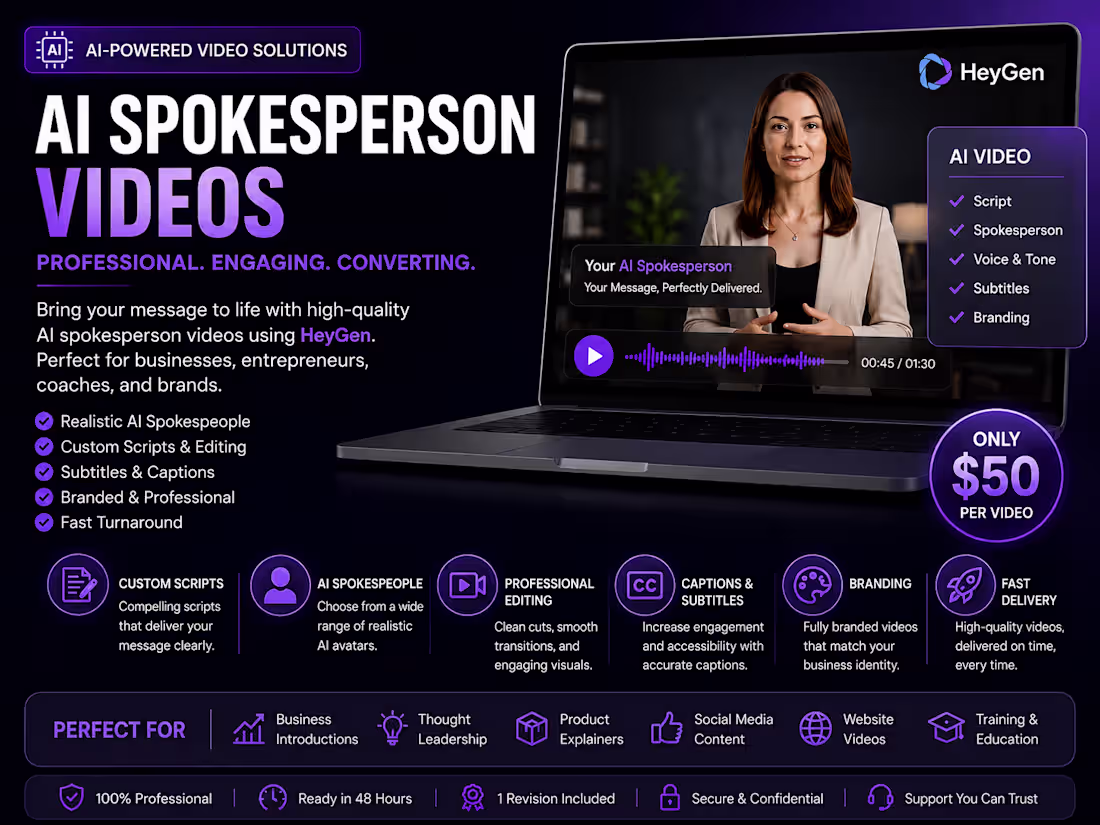 Cover image for AI Video Creation | HeyGen Spokesperson Videos
