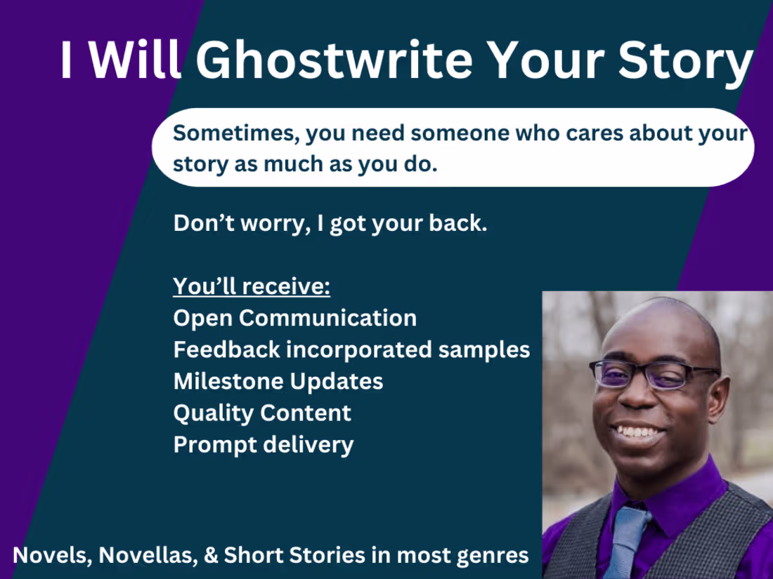 Cover image for Fiction Ghostwriting – Immersive, Character-Driven Narratives