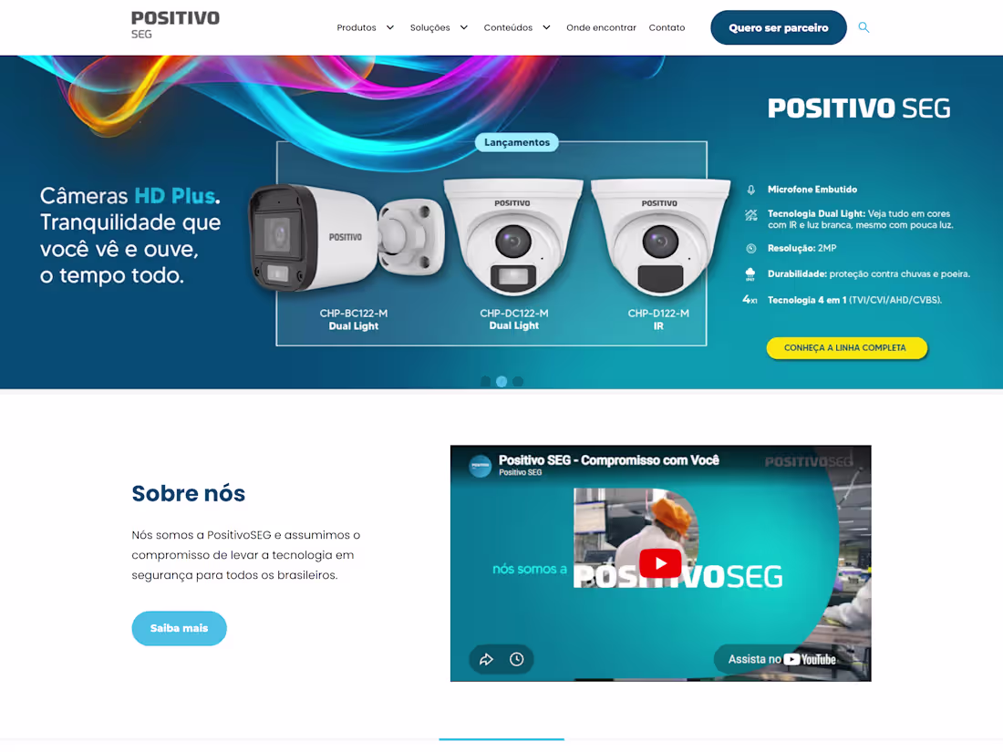 Cover image for Website for PositivoSEG, a Positivo
