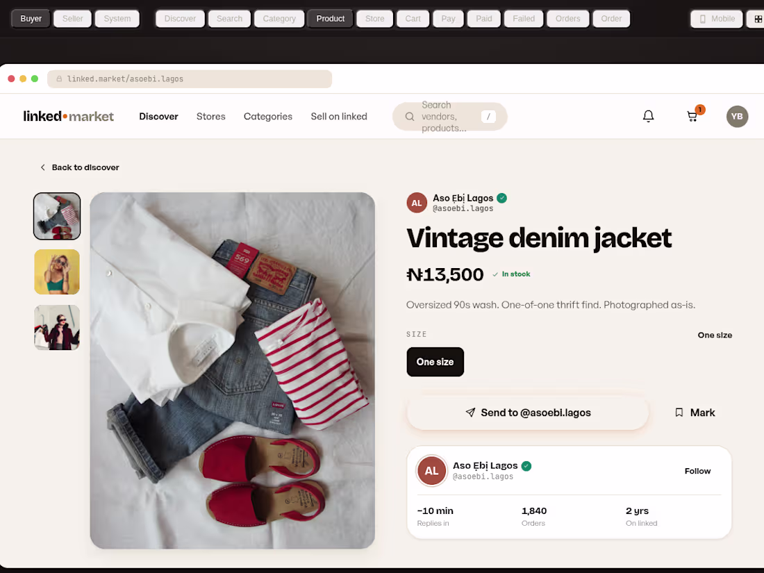 Cover image for linked.market — Prototype