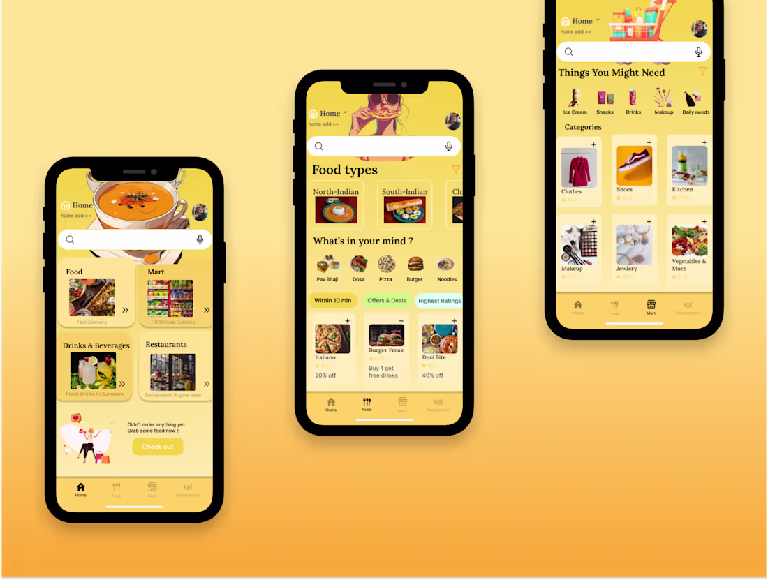 Cover image for QuickBite Delivery App Design