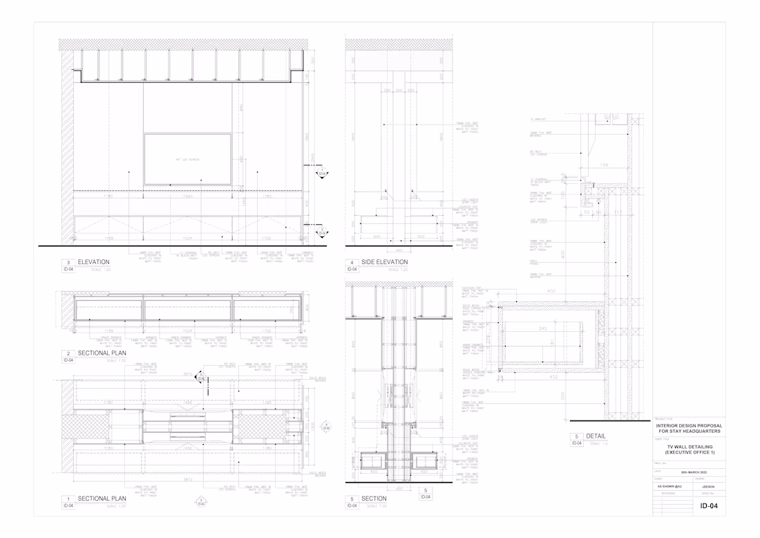 Cover image for TV UNIT TECHNICAL DRAWING