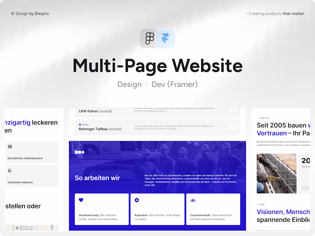 Cover image for Multi-Page Website – Design & Dev (Framer)