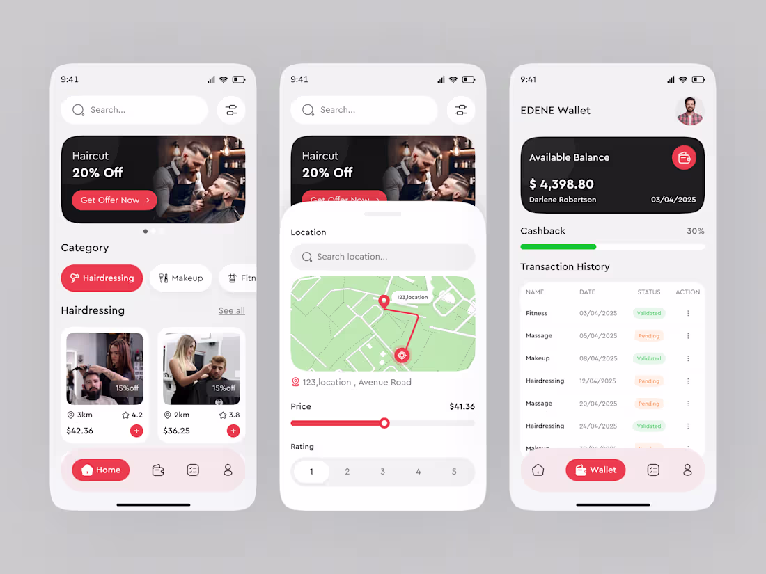 Cover image for Barber and Beauty Salon Booking App Development