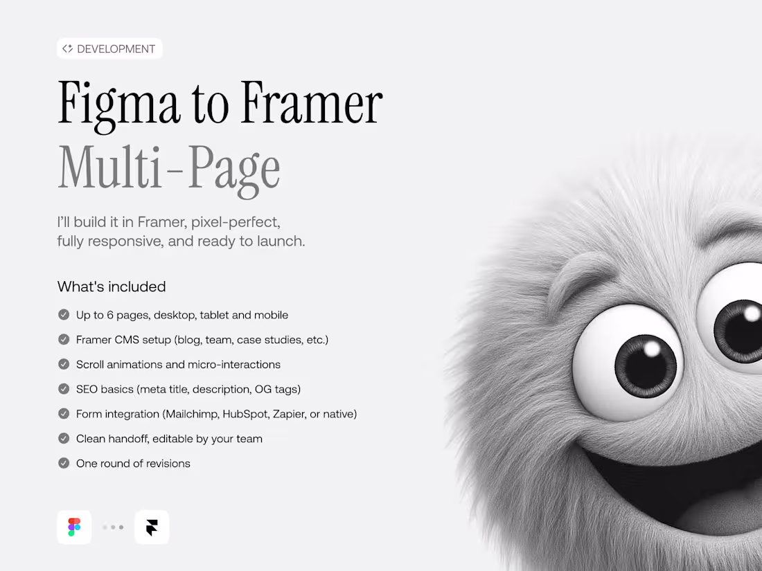 Cover image for Framer Multi-Page Website (Figma to Framer)