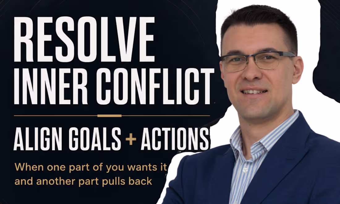 Cover image for I will help you resolve inner conflict with mindset coaching