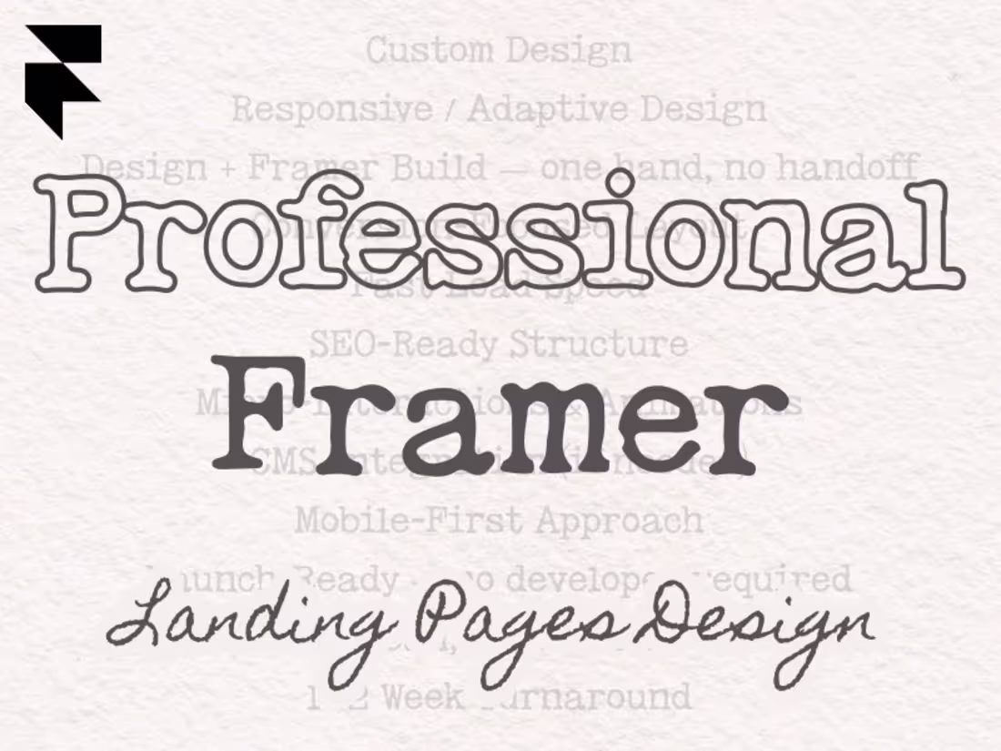 Cover image for Framer Landing Page