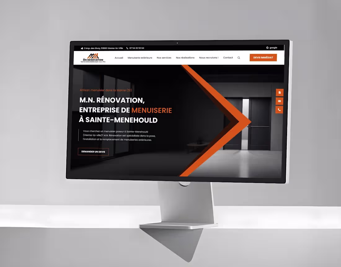 Cover image for MN-Réno – Renovation Website Design & Development