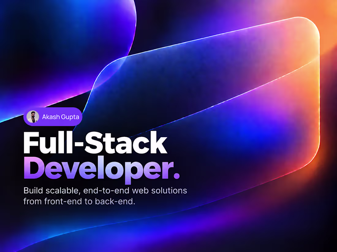 Cover image for Full-Stack Developer