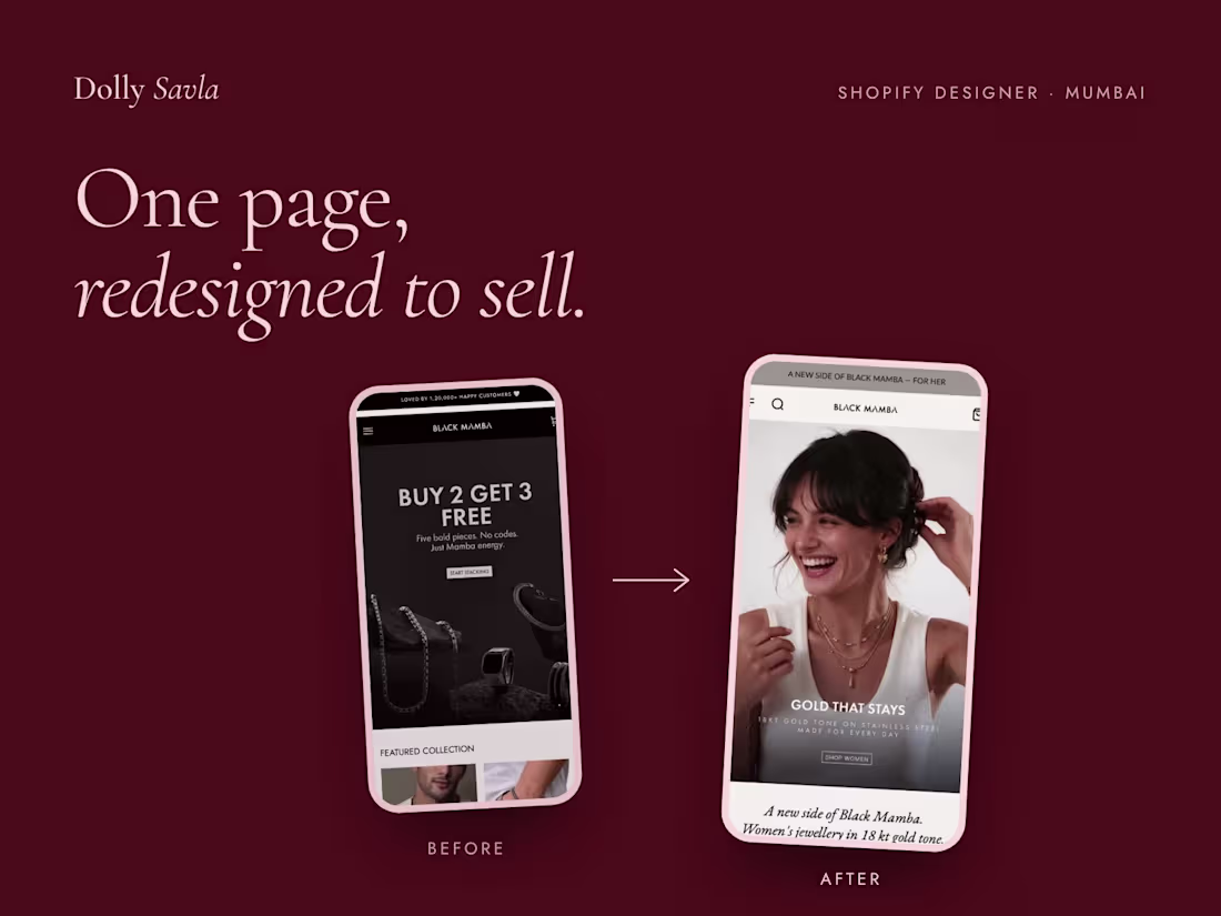 Cover image for Shopify Page Redesign