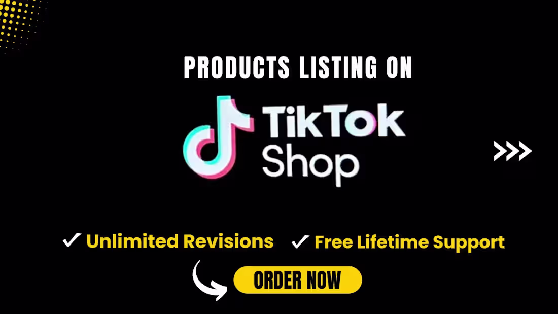 Cover image for I will upload and list products on your tiktok shop